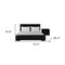 Homeroots Two Piece Black Upholstered Solid and Manufactured Wood Bedroom Set 569356 - alternate 3