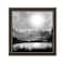 Homeroots Big Moon Lake Black Framed Print Wall Art 529597 - alternate 1