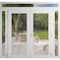 Vdomdoors Front Exterior Prehung Metal-Plastic Double Doors Frosted Glass / MANUX 8102 White Silk / Office Co MANUX8102DEXD-WS-W12+72+12xH80+14-LH-I - alternate 1