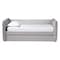 Baxton Studio Finch Modern Light Grey Velvet Fabric Twin Size Daybed with Trundle 250-13776-ZORO - alternate 5