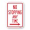 Signmission No Stopping Any Time With Right Arrow, Heavy-Gauge Aluminum, 18" x 24", A-1824-24968 A-1824-24968 - alternate 1