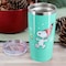 Peanuts Snoopy and Woodstock Joy 20 Oz Stainless Steel Travel Tumbler with Clear Lid in Mint Green 137335.01 - alternate 3