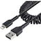 Startech.Com 50CM/20IN USB TO LIGHTNING CABLE, COILED RUSB2ALT50CMBC - alternate 1