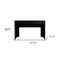 Homeroots 47" Black Computer Desk with Two Drawers 403833 - alternate 4