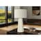 Monarch Specialties Lighting, 29 in.H, Table Lamp, White Ceramic, Ivory / Cream Shade, Contemporary I 9614 - alternate 1