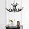 Jonathan Y Eldora 30" 5-Light Rustic Farmhouse Adjustable Resin Antler LED Chandelier, Black JYL6300C - alternate 8