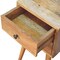 Homeroots 22" Brown Solid Wood Two Drawer Nightstand 701743 - alternate 5