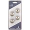 Hardware Resources KasaWare 1-1/8'' Diameter Satin Nickel Cabinet Knob, 4PK K413SN-4 - alternate 2