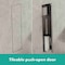 Hansgrohe XtraStoris Rock Recessed Toilet Brush Holder with Shelf & Tileable Door in Brushed Stainless Steel 56060800 - alternate 4