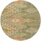 Homeroots 8' Green And Terra Cotta Round Southwestern Washable Indoor Outdoor Area Rug 603541 - alternate 5