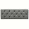Homeroots 48" Gray and Black Tufted Velvet Upholstered Bench 569208 - alternate 5