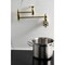 Kingston Brass Wall Mount Pot Filler Faucet, Polished Brass KS3102RX - alternate 5