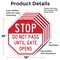 Signmission Stop Do Not Pass Until Gate Opens, 10 inch X 10 inch, Aluminum Metal Signs, 5PK OC-A-5Pack-10-251 - alternate 4