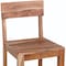 Homeroots 18" Brown Solid Wood Counter Height Bar Chair 522381 - alternate 3