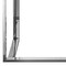 Homeroots 71" Light Gray Stainless Steel and Wood Three Tier Etagere Bookcase with A Drawer 544735 - alternate 5