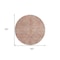 Homeroots 8' Pink And Brown Round Moroccan Washable Indoor Outdoor Area Rug 605135 - alternate 5