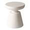 Leisuremod Isle 17 in Round Fiberstone Bowl Side Table, Pedestal Base, Fully Assembled IST17CR - alternate 3
