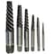 Drill America No 1-6 Carbon Steel Spiral Flute Screw Extractor Set DEWEZS1-6 - alternate 1