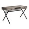 Homeroots 47" Taupe and Black Computer Desk With Two Drawers 333546 - alternate 4