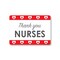 Signmission Public Safety, 12" Height, Aluminum, 18" x 12", Thank You Nurses 3, Thank You Nurses 3 OS-NS-A-1218-25423 - alternate 1