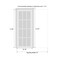 Sartodoors Sliding French Pocket Door 18 x 96 inches with, Planum 0040 White Silk with Black Glass, Kit Trims PLANUM0040PD-WS-1896 - alternate 3