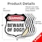 Signmission Dog Warning Shield Sign Beware Of Dogs, 6 inch X 6 inch, Vinyl Decal, 5PK SHI-D-5PACK-6-376 - alternate 5