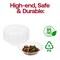 Smarty Had A Party 5 oz. Clear Flair Plastic Dessert Bowls (180 Bowls), 180PK 205CL-CASE - alternate 4