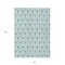 Homeroots 3' X 5' Teal Blue And Ivory Geometric Washable Indoor Outdoor Area Rug 595775 - alternate 5