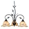 Vaxcel Vine 3 Light Black Rustic Chandelier CH38803OL - alternate 4