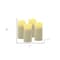 Homeroots Set of Four Ivory Flameless Votive Candle, 4PK 485147 - alternate 4