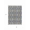 Homeroots 3' X 5' Gray Ivory And Navy Blue Floral Medallion Washable Indoor Outdoor Area Rug 614587 - alternate 8