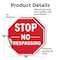 Signmission Stop No Trespassing, 18 inch X 18 inch, Vinyl Decal, 2PK OC-D-2PACK-18-269 - alternate 4