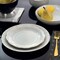 Elama Countess 16 Piece Embossed Double Bowl Stoneware Dinnerware Set in Ivory EL-COUNTESS - alternate 7