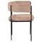 Leisuremod Cyril Collection Modern Chair in Light Brown Velvet, 4PK CDC22LBR4 - alternate 5