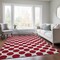 Homeroots 9' X 12' Red And Ivory Polka Dot Washable Indoor Outdoor Area Rug 614939 - alternate 6