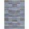 Homeroots 5' X 8' Blue Denim Blue And Brown Striped Washable Indoor Outdoor Area Rug 615477 - alternate 7