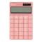 Deli NUSIGN Desktop Calculator, 12-Digit Wide Display, Dual Power, Red, 10PK ENS041 - alternate 2