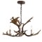 Jonathan Y Speller 27" Adjustable Resin Antler 3-Light LED Chandelier, Brown JYL6303A - alternate 11