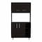 Homeroots 71in Black Wood Pantry Or Storage Closet 403765 - alternate 1