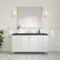 James Martin Vanities Chicago 60 in. Single Vanity, Glossy White, w/ 3 CM Charcoal Soapstone Silestone Top 503-V60S-GW-3CSP - alternate 4