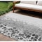 Homeroots 8' X 10' Gray Silver And Charcoal Abstract Washable Indoor Outdoor Area Rug 582521 - alternate 1