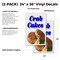 Signmission Crab Cakes, Vinyl Decals Only 24 Inch x 36 Inch, Vinyl Decal, 2PK DSB-2436-2PACK-Crab Cakes - alternate 2