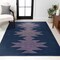 Jonathan Y Chayton Minimalist Geometric Non-Slip Machine-Washable Navy/Purple 5 ft. x 8 ft. Area Rug WSH110F-5 - alternate 4