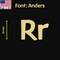 Aacc Self-Adhesive Vinyl Letter: r, Scale: 40 cm. Color: Gold Font: Anders by AACC-Anders-lr-Gold-M40x1 - alternate 1