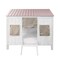 Homeroots Pink and White Wood Full Bed Frame 285632 - alternate 2