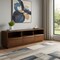 Homeroots 63in Brown Wood Accent Cabinet 691672 - alternate 3