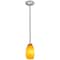 Access Lighting Champagne, Pendant, Brushed Steel Finish, Maya Glass 28012-1R-BS/MYA - alternate 3