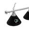 Holland Bar Stool Co San Jose Sharks 3 Shade Billiard Light, Chrome Fixture BL3CHSJShar - alternate 5