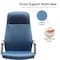 Leisuremod Flux Faux Leather Swivel Office Chair, Knee Tilt, Padded Support FO19BUL - alternate 6