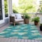 Homeroots 3' X 5' Emerald Gray And Ivory Polka Dot Washable Indoor Outdoor Area Rug 594232 - alternate 4